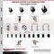 Service Caster 5 Inch 316SS Hard Rubber Swivel 1-3/8 Inch Expanding Stem Caster Lock Brake SCC SCC-SS316TTLEX20S514-HRS-138 - alternate 2